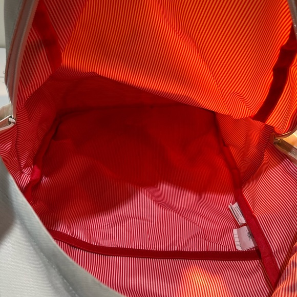 Cream White Herschel Backpack Bookbag - Picture 4 of 4